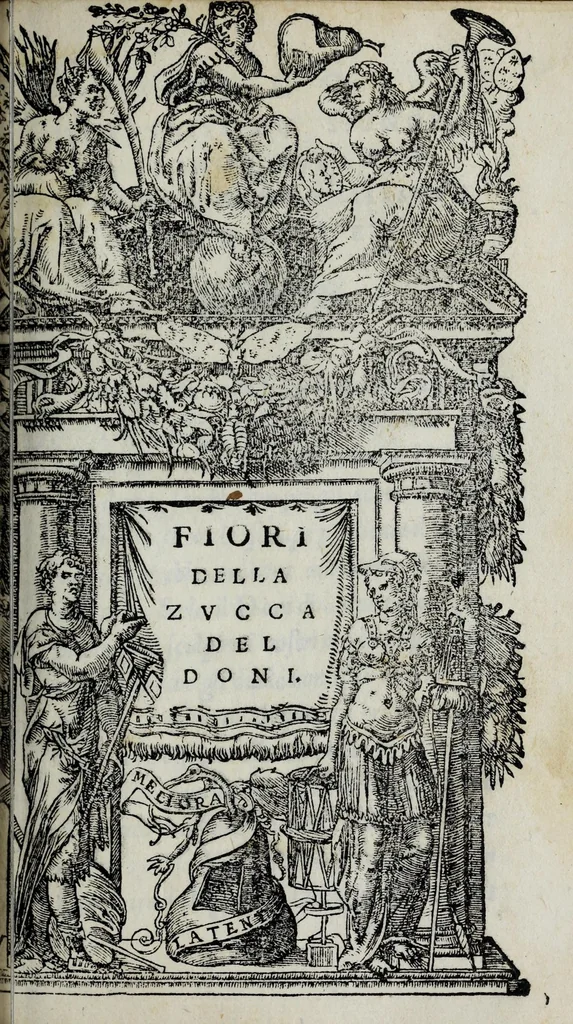 An illustration from La zvcca del Doni, 1551, leaf 457