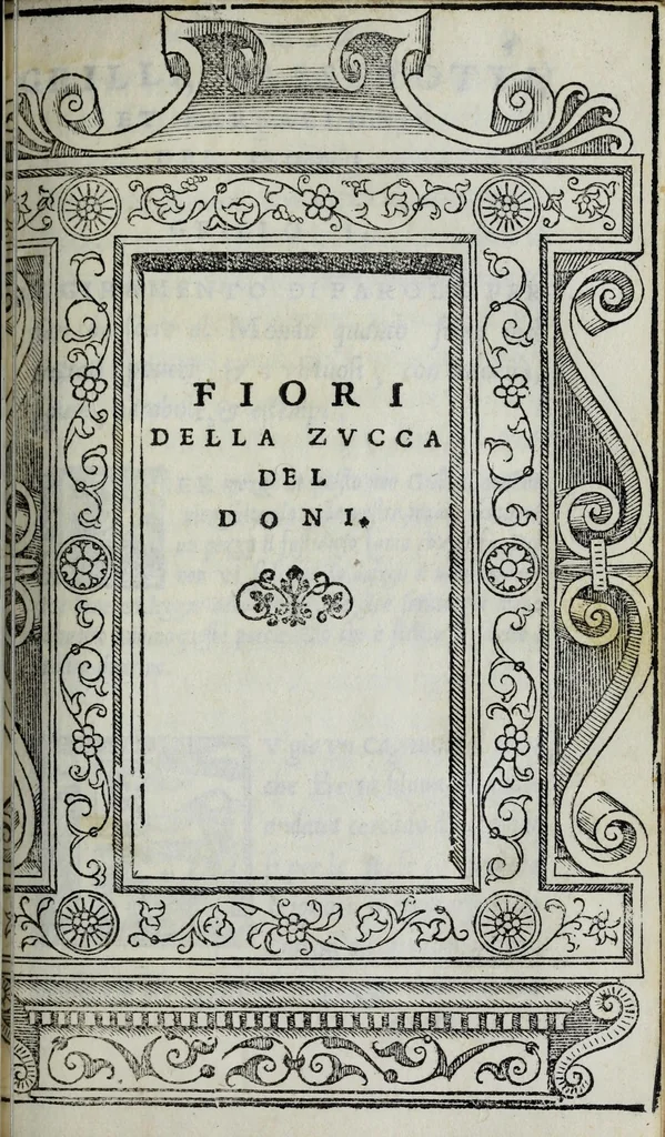 An illustration from La zvcca del Doni, 1551, leaf 473
