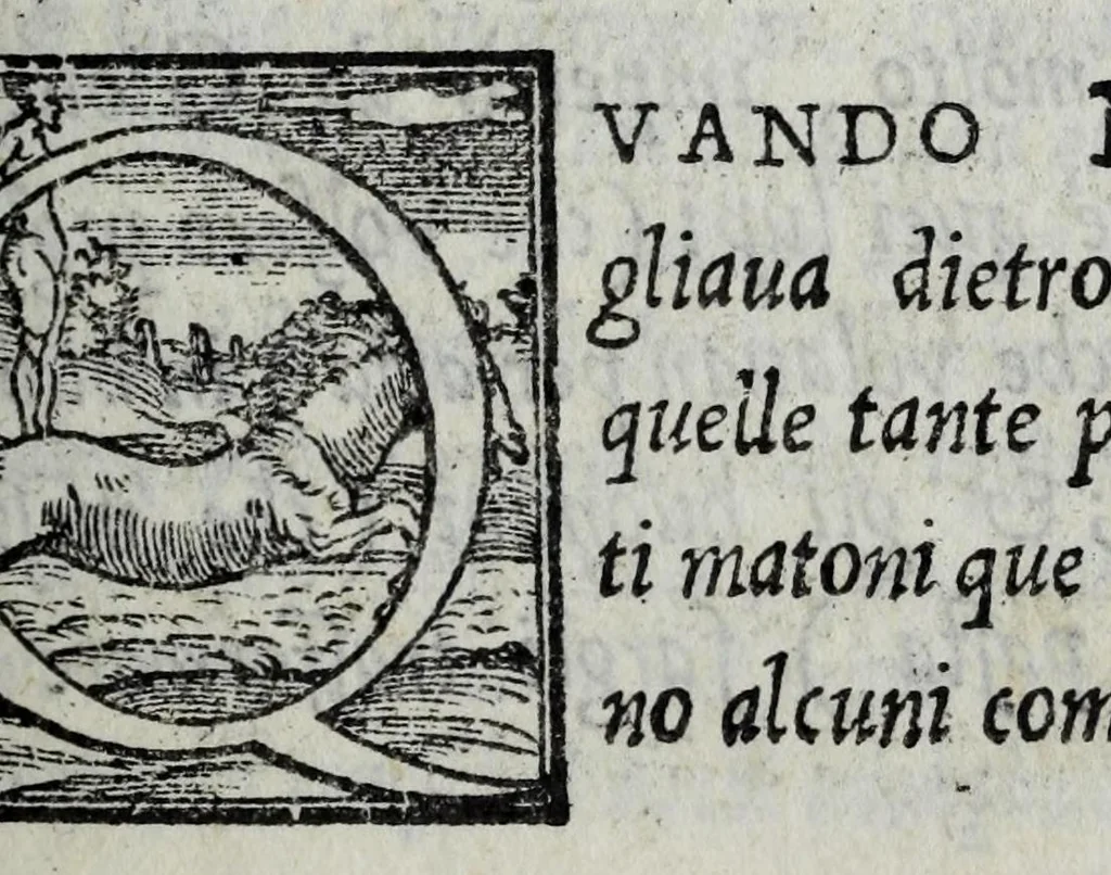 An illustration from La zvcca del Doni, 1551, leaf 481