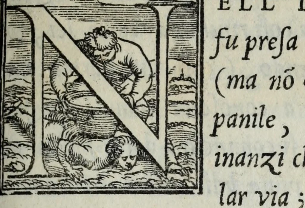 An illustration from La zvcca del Doni, 1551, leaf 495