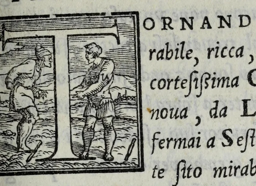 An illustration from La zvcca del Doni, 1551, leaf 567