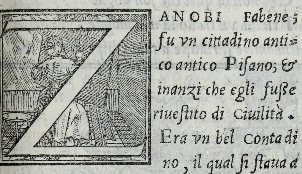An illustration from La zvcca del Doni, 1551, leaf 589