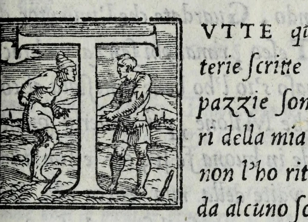 An illustration from La zvcca del Doni, 1551, leaf 607