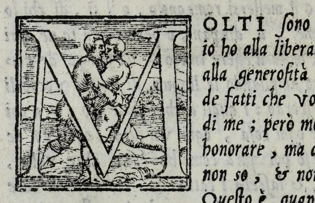 An illustration from La zvcca del Doni, 1551, leaf 618