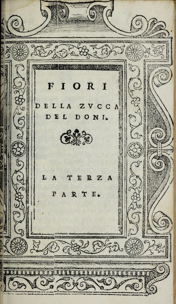 An illustration from La zvcca del Doni, 1551, leaf 619