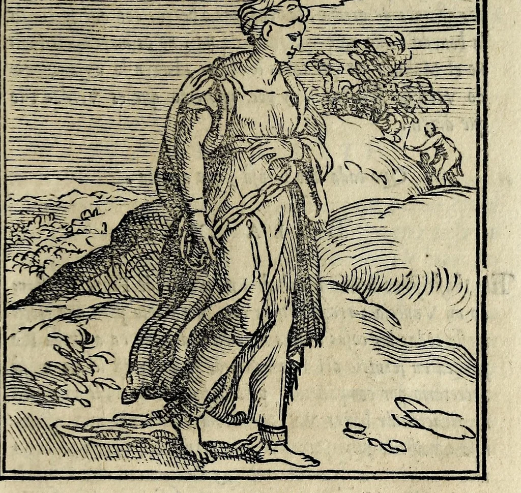 An illustration from La zvcca del Doni, en spañol, 1551, leaf 91