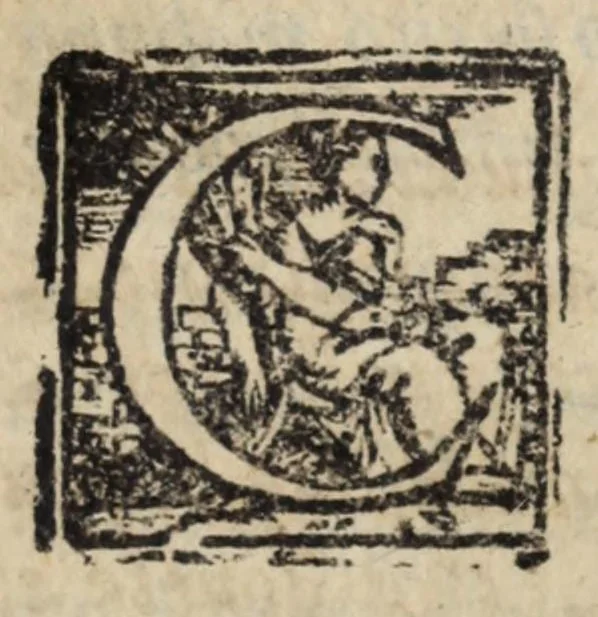 An illustration from La zvcca del Doni fiorentino, divisa in cinqve libri di gran ualore, sotto titolo di poca consideratione .., 1565, leaf 345