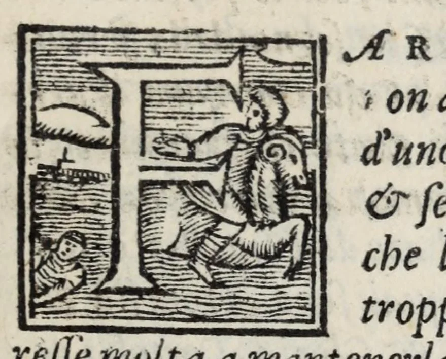 An illustration from La zvcca del Doni fiorentino, divisa in cinqve libri di gran ualore, sotto titolo di poca consideratione .., 1565, leaf 553