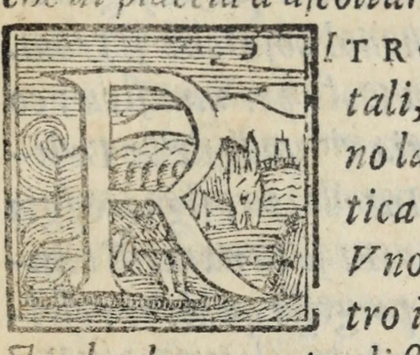 An illustration from La zvcca del Doni fiorentino, divisa in cinqve libri di gran ualore, sotto titolo di poca consideratione .., 1565, leaf 599