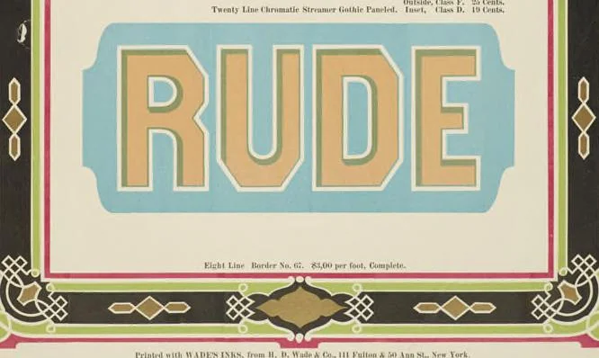 An illustration from Specimens of chromatic wood type, borders, etc. manufactured by Wm. H. Page & Co., 1874, leaf 19