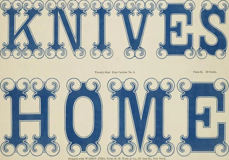 An illustration from Specimens of chromatic wood type, borders, etc. manufactured by Wm. H. Page & Co., 1874, leaf 20
