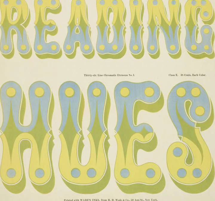 An illustration from Specimens of chromatic wood type, borders, etc. manufactured by Wm. H. Page & Co., 1874, leaf 28