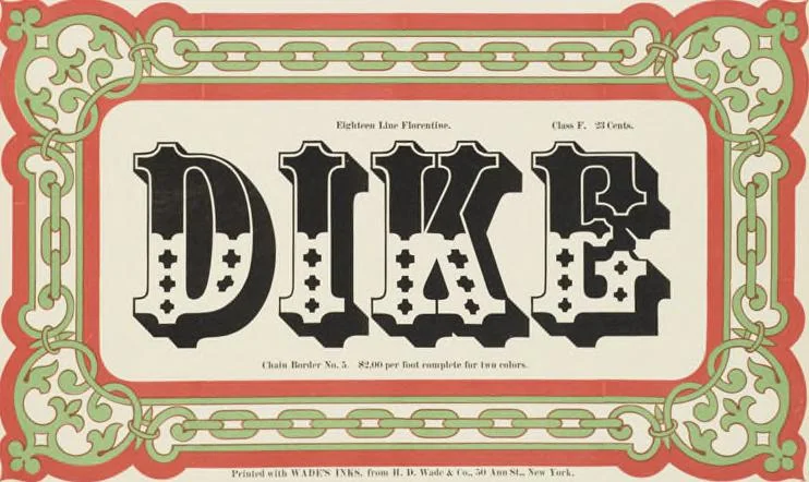 An illustration from Specimens of chromatic wood type, borders, etc. manufactured by Wm. H. Page & Co., 1874, leaf 55