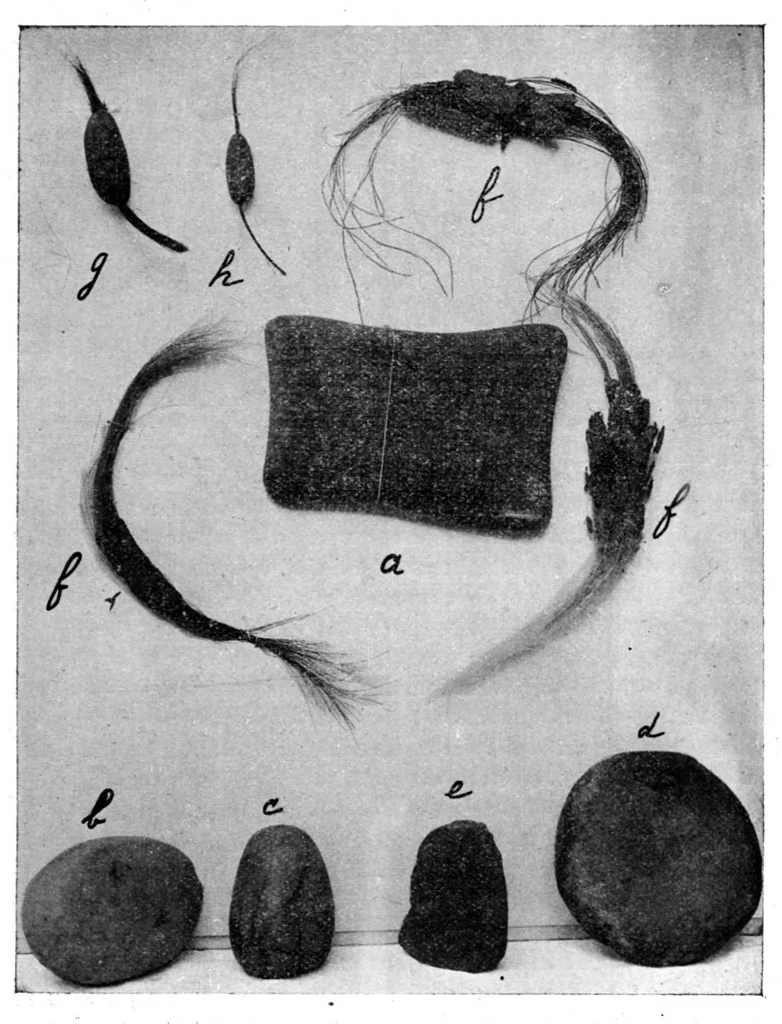 An illustration from Études d'ethnographie algérienne : Les soufflets algériens -Les poteries kabyles. - Le tissage aux cartons - L'art décoratif, 1911, leaf 38
