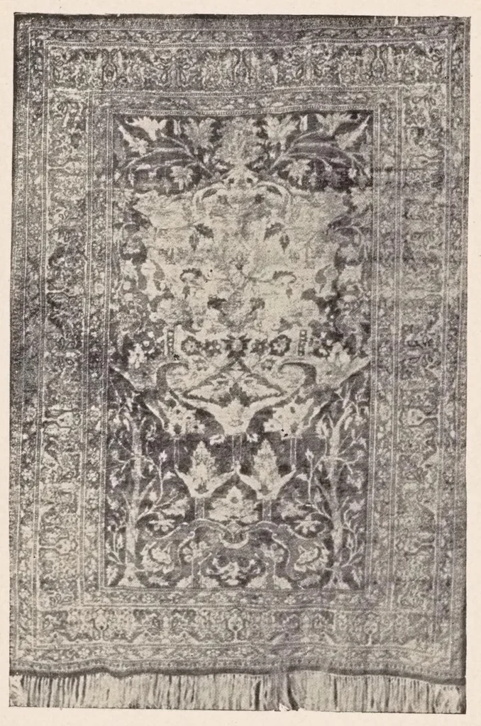 An illustration from Art panels from the handlooms of the Far Orient as seen by native rug weavers, 1910, leaf 11