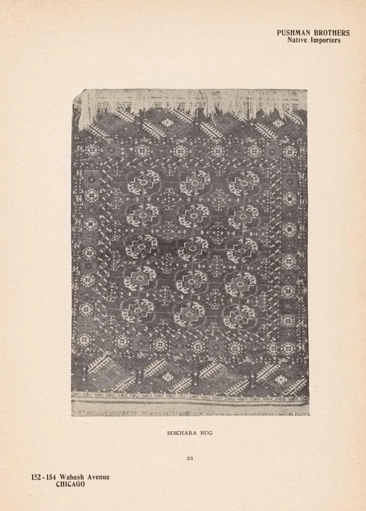 An illustration from Art panels from the handlooms of the Far Orient as seen by native rug weavers, 1910, leaf 22