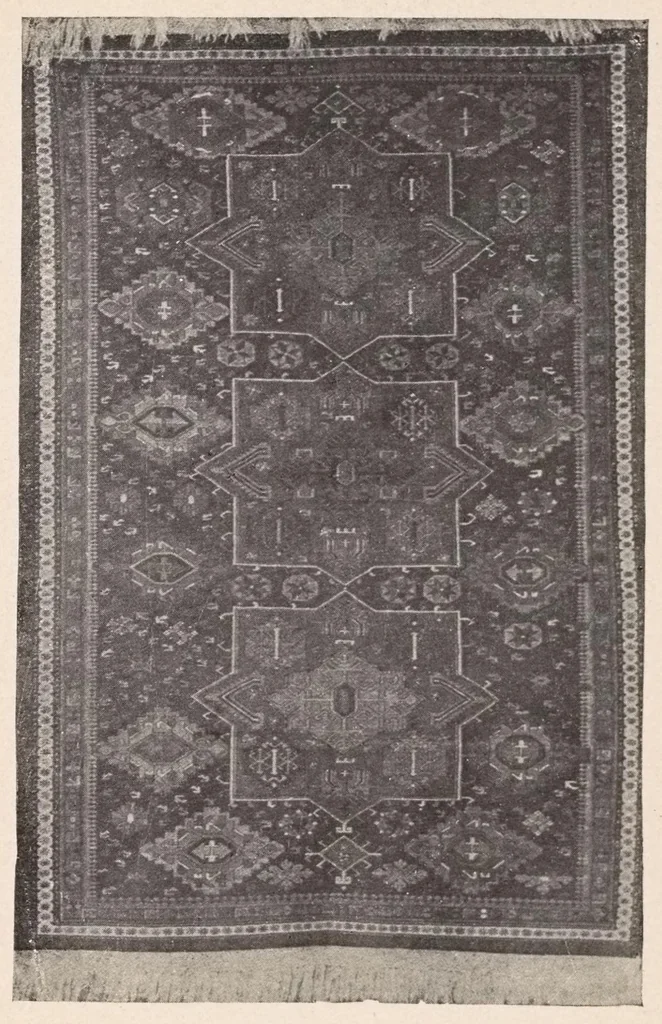 An illustration from Art panels from the handlooms of the Far Orient as seen by native rug weavers, 1910, leaf 38