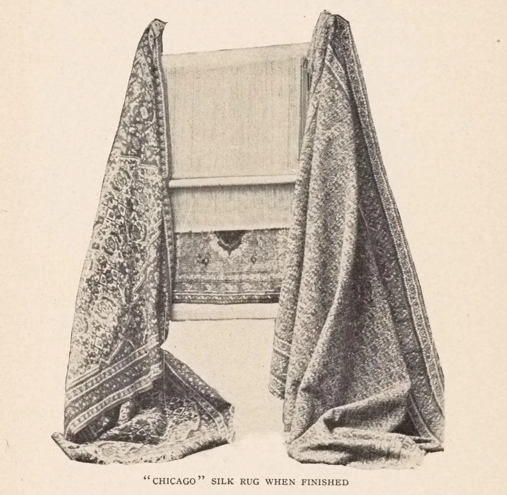 An illustration from Art panels from the handlooms of the Far Orient as seen by native rug weavers, 1910, leaf 42
