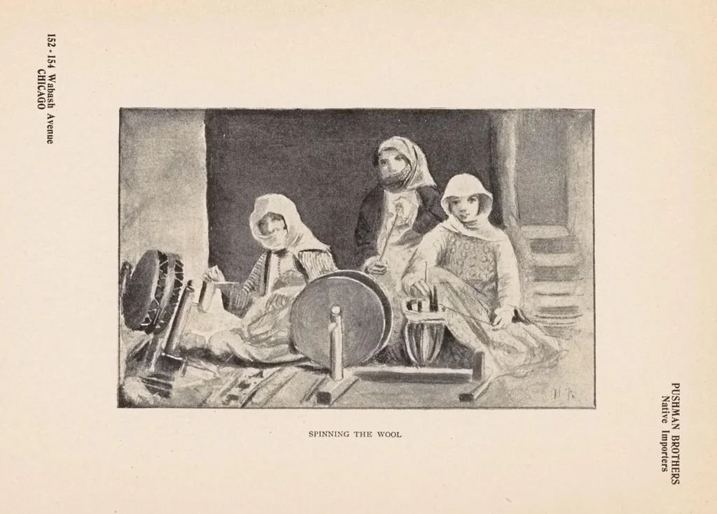 An illustration from Art panels from the handlooms of the Far Orient as seen by native rug weavers, 1910, leaf 8