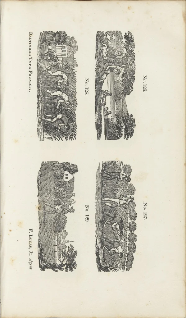 An illustration from A specimen of printing types and ornaments from the Baltimore Type Foundry, 1832, leaf 142