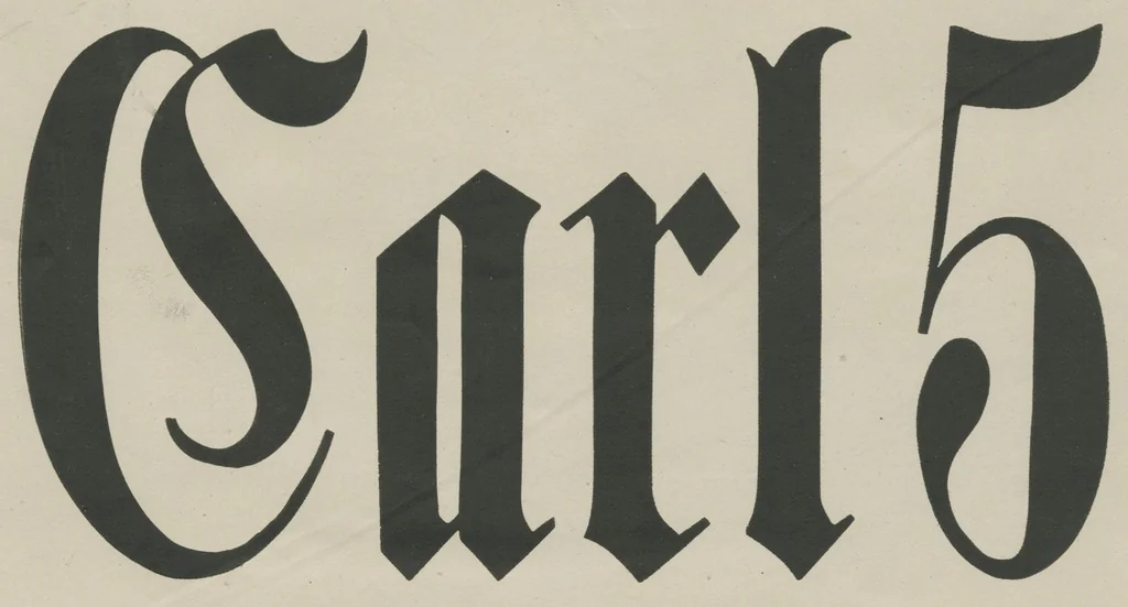 An illustration from Specimens of holly wood type, 1880, leaf 15