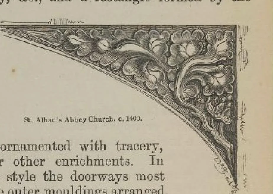 An illustration from A concise glossary of terms used in Grecian, Roman, Italian, and Gothic architecture, 1905, leaf 266