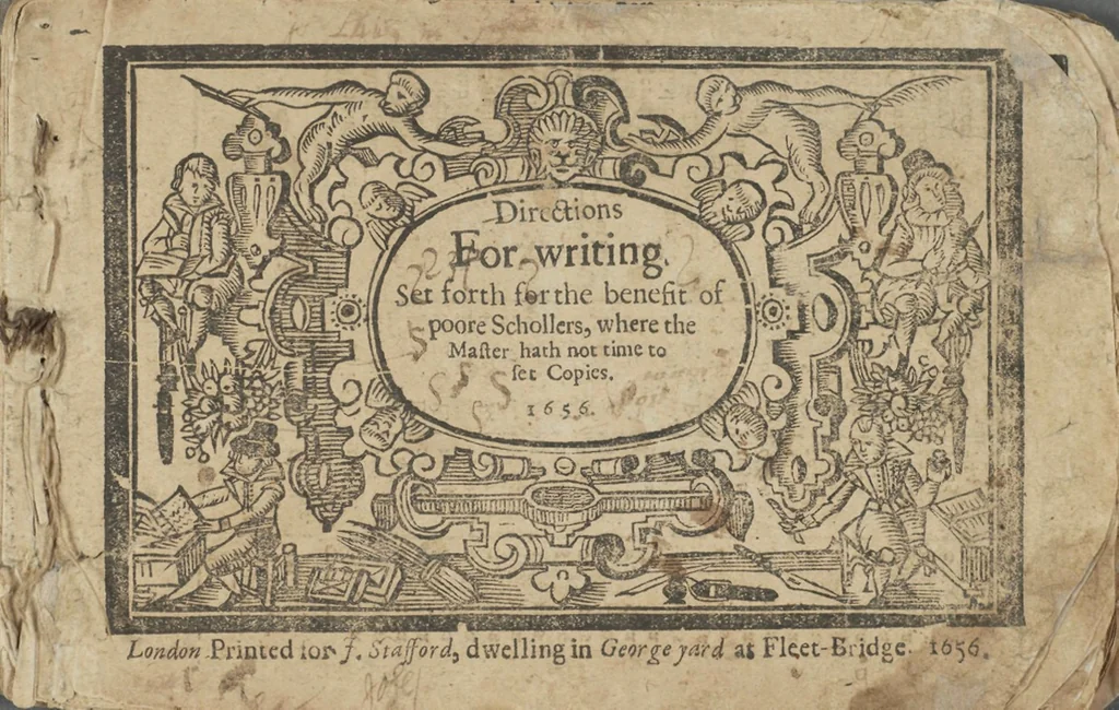 An illustration from Directions for writing, 1656, leaf 2