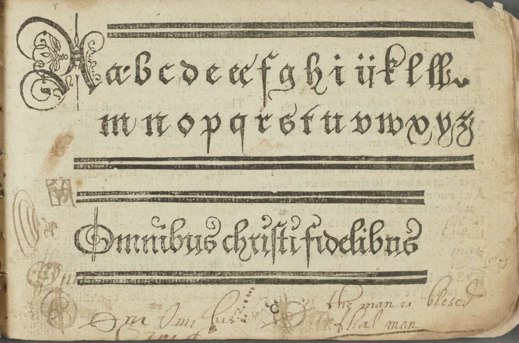 An illustration from Directions for writing, 1656, leaf 32