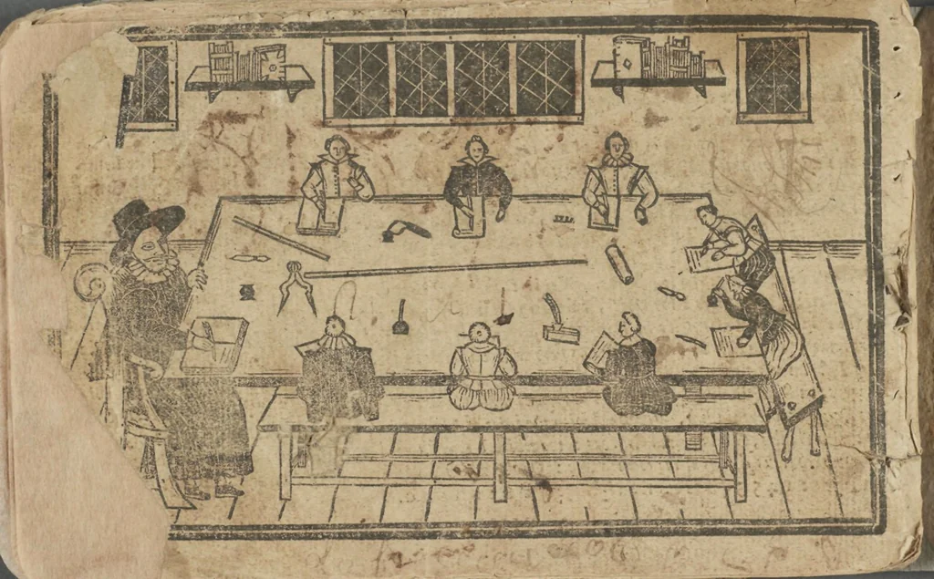 An illustration from Directions for writing, 1656, leaf 47