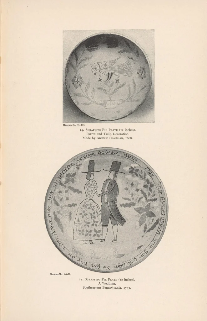 An illustration from Lead glazed pottery. pt. 1-, 1907, leaf 47