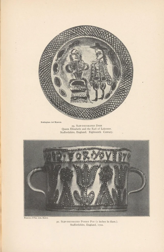 An illustration from Lead glazed pottery. pt. 1-, 1907, leaf 71