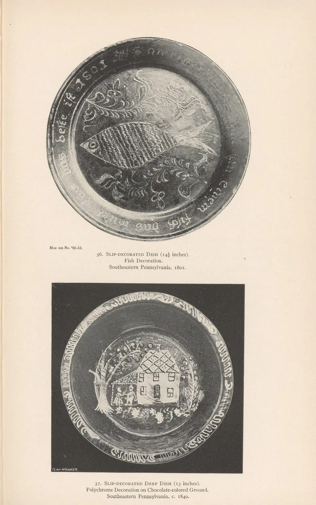 An illustration from Lead glazed pottery. pt. 1-, 1907, leaf 81