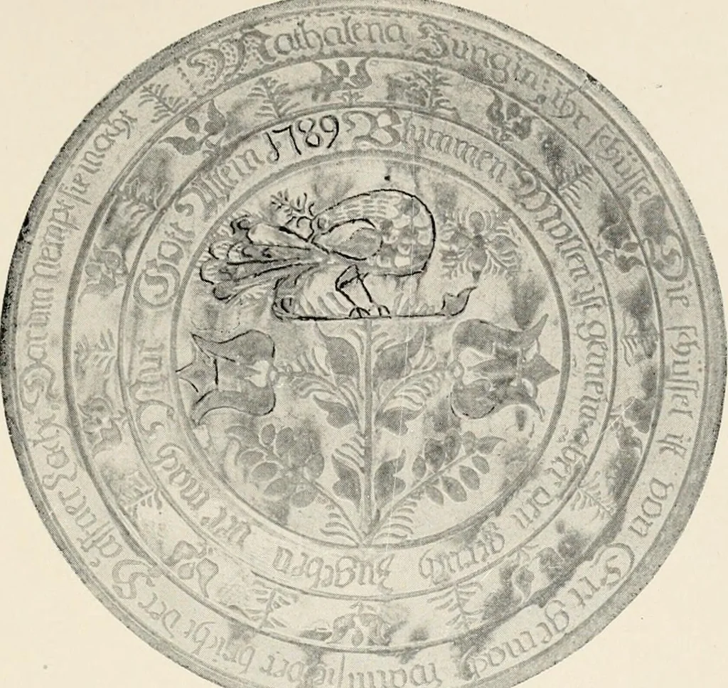 An illustration from Lead glazed pottery. Part first (common clays): plain glazed, sgraffito and slip-decorated wares, 1907, leaf 32
