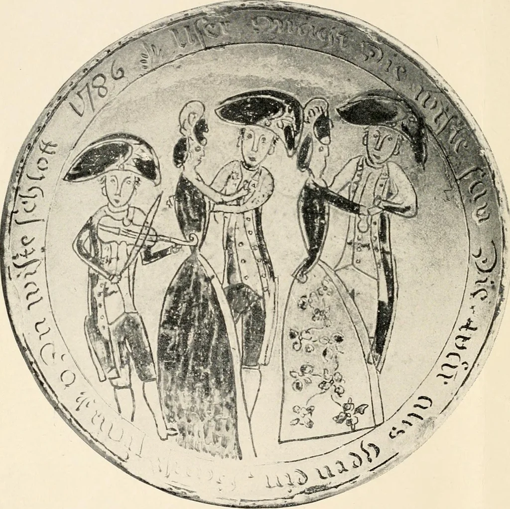 An illustration from Lead glazed pottery. Part first (common clays): plain glazed, sgraffito and slip-decorated wares, 1907, leaf 7