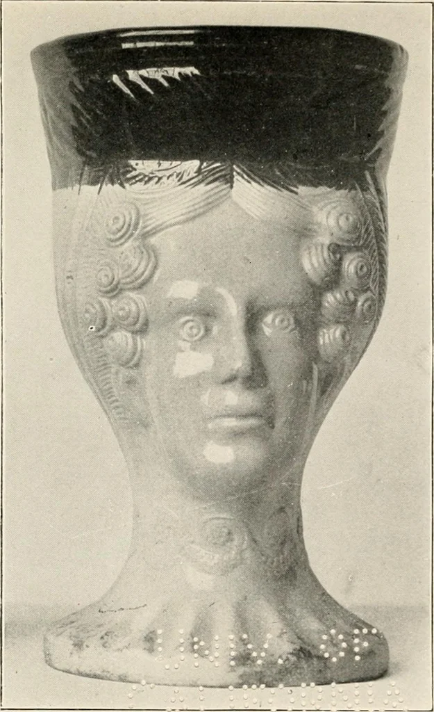 An illustration from Lead glazed pottery. Part first (common clays): plain glazed, sgraffito and slip-decorated wares, 1907, leaf 80