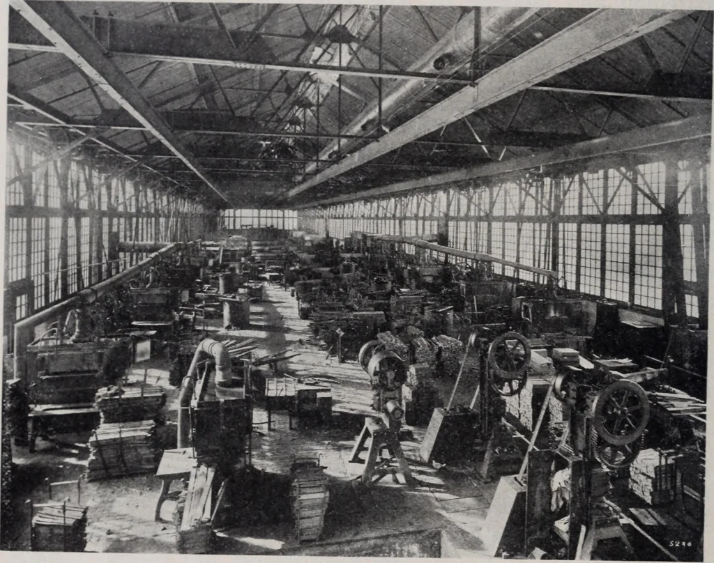 An illustration from Leaf springs, their characteristics and methods of specification; a hand-book of useful information relating to automobile leaf springs, their manufacture, methods of specification, details and characteristics, 1912, leaf 47
