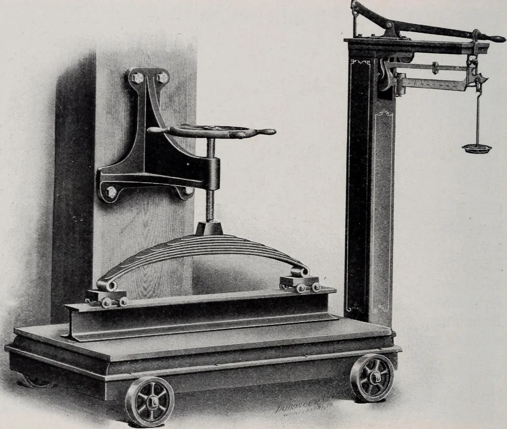 An illustration from Leaf springs, their characteristics and methods of specification; a hand-book of useful information relating to automobile leaf springs, their manufacture, methods of specification, details and characteristics, 1912, leaf 55