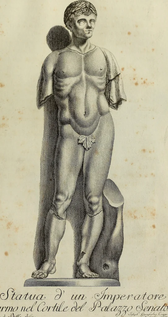 An illustration from Le antiche iscrizioni di Palermo : raccolte, e spiegate sotto gli auspizi dell'eccellentissimo Senato palermitano, grande di Spagna di prima classe, 1762, leaf 146