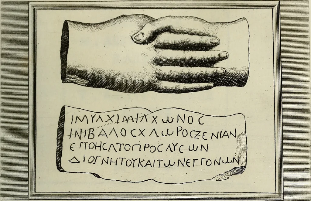 An illustration from Le antiche iscrizioni di Palermo : raccolte, e spiegate sotto gli auspizi dell'eccellentissimo Senato palermitano, grande di Spagna di prima classe, 1762, leaf 60