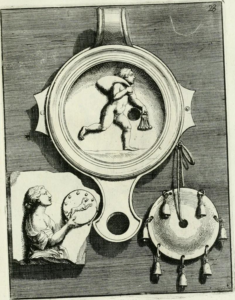 An illustration from Le antiche lucerne sepolcrali figurate : raccolte dalle caue sotterranee e grotte di Roma, nelle quali si contengono molte erudite memorie, 1691, leaf 152