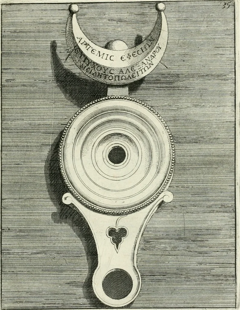 An illustration from Le antiche lucerne sepolcrali figurate : raccolte dalle caue sotterranee e grotte di Roma, nelle quali si contengono molte erudite memorie, 1691, leaf 176