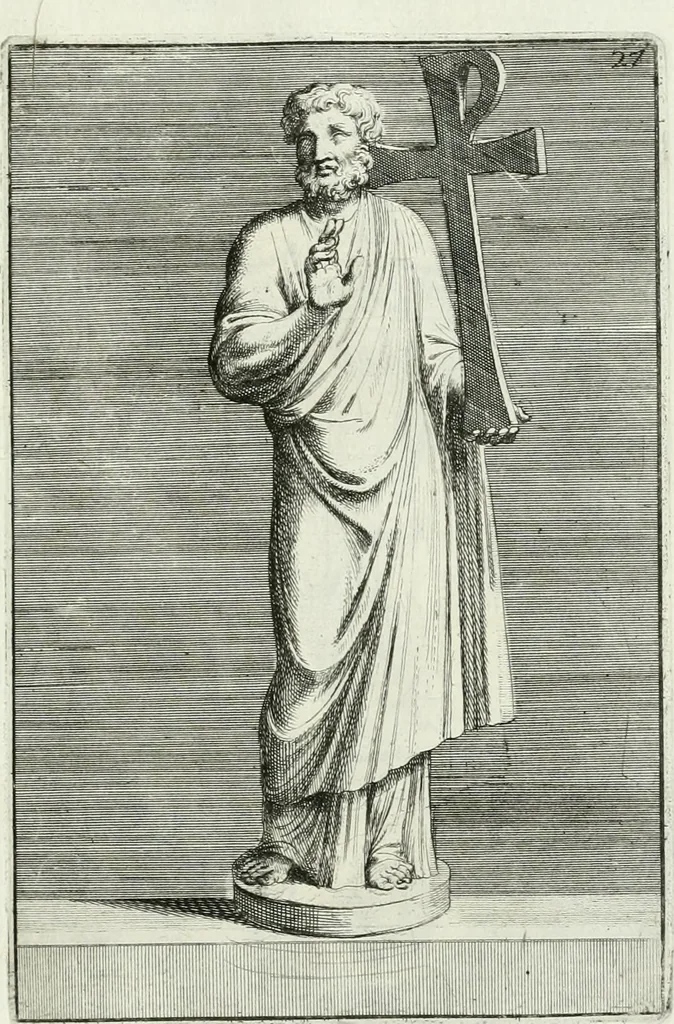 An illustration from Le antiche lucerne sepolcrali figurate : raccolte dalle caue sotterranee e grotte di Roma, nelle quali si contengono molte erudite memorie, 1691, leaf 270