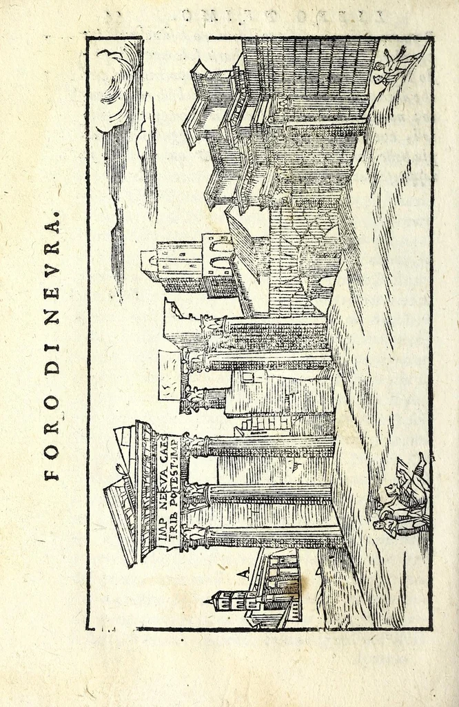An illustration from Le antichità della citta di Roma : raccolte sotto brevita da diuersi antichi & moderni scrittori, 1588, leaf 112