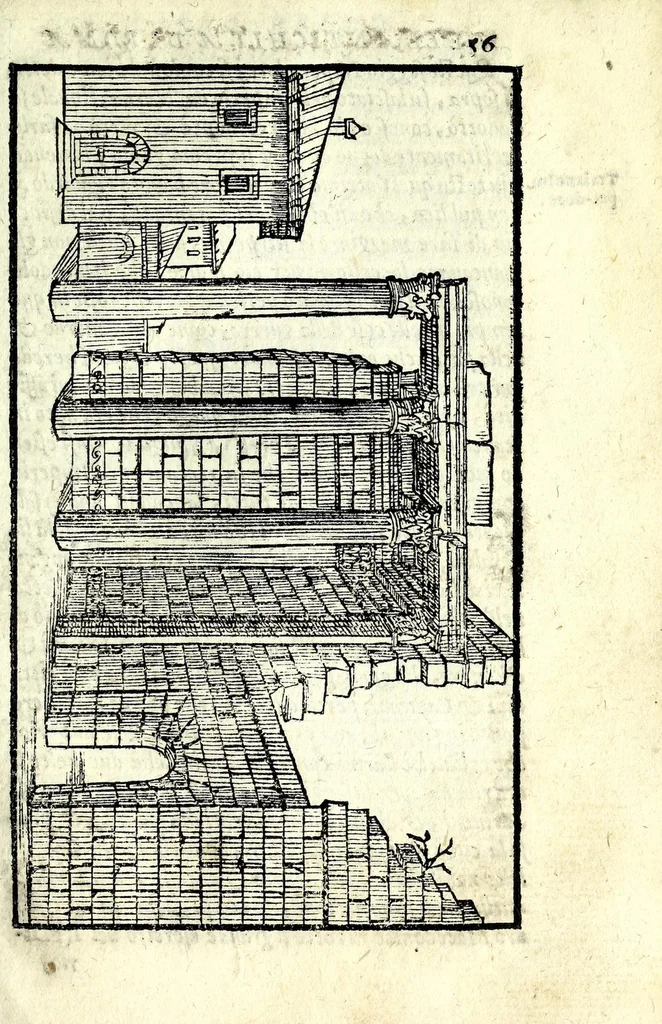 An illustration from Le antichità della citta di Roma : raccolte sotto brevita da diuersi antichi & moderni scrittori, 1588, leaf 115