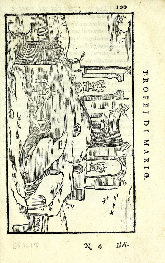 An illustration from Le antichità della citta di Roma : raccolte sotto brevita da diuersi antichi & moderni scrittori, 1588, leaf 203