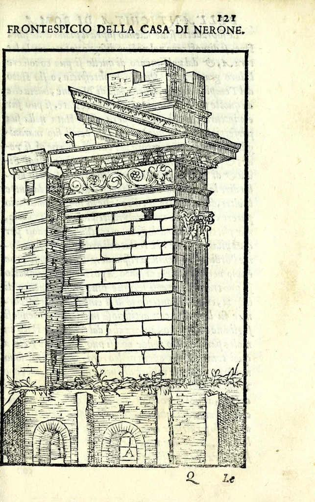 An illustration from Le antichità della citta di Roma : raccolte sotto brevita da diuersi antichi & moderni scrittori, 1588, leaf 243