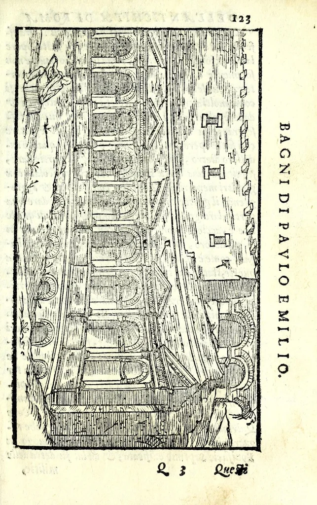 An illustration from Le antichità della citta di Roma : raccolte sotto brevita da diuersi antichi & moderni scrittori, 1588, leaf 247