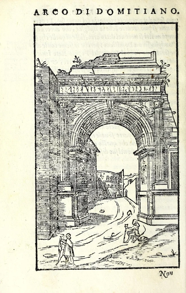 An illustration from Le antichità della citta di Roma : raccolte sotto brevita da diuersi antichi & moderni scrittori, 1588, leaf 294