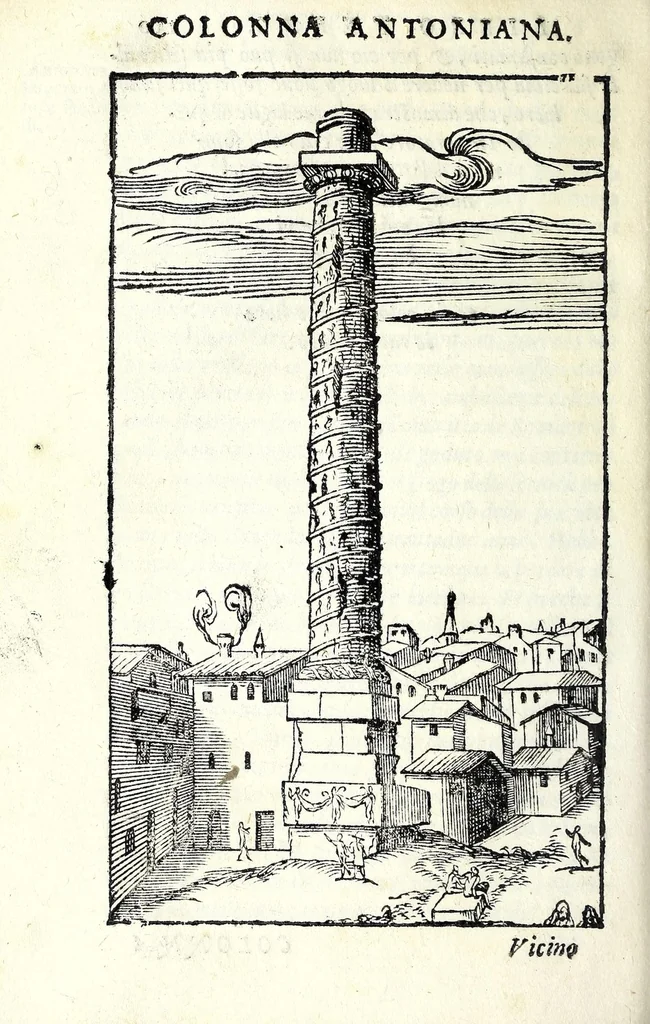 An illustration from Le antichità della citta di Roma : raccolte sotto brevita da diuersi antichi & moderni scrittori, 1588, leaf 302