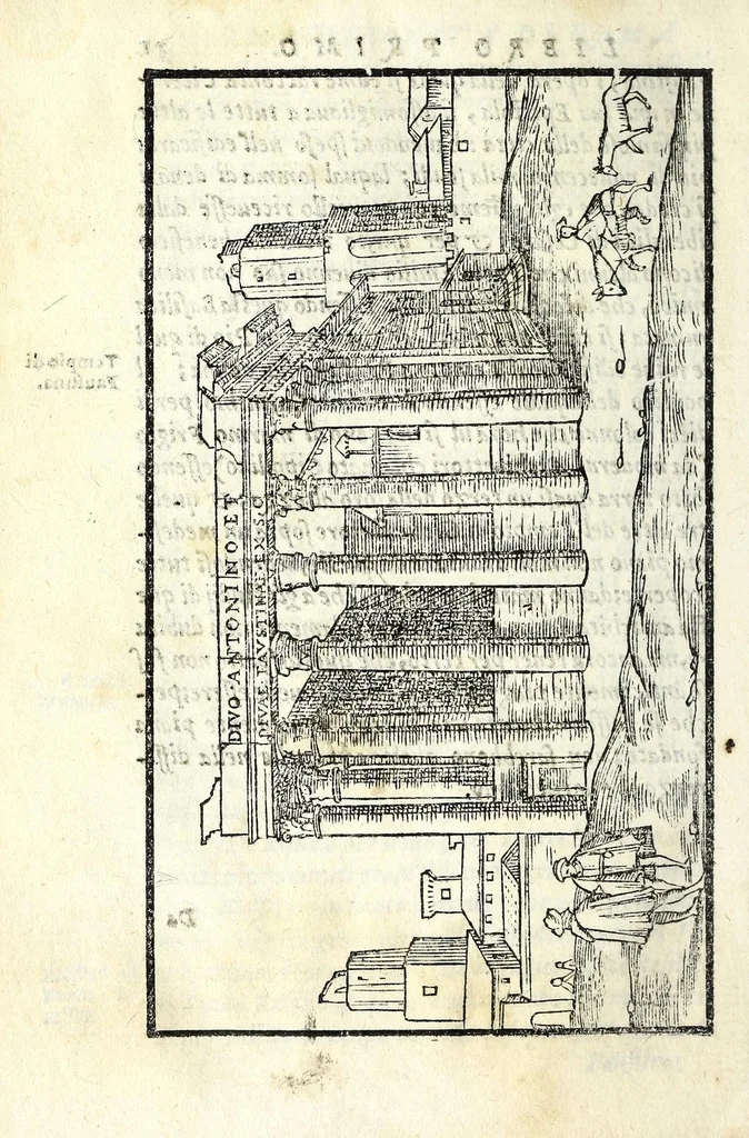 An illustration from Le antichità della citta di Roma : raccolte sotto brevita da diuersi antichi & moderni scrittori, 1588, leaf 66